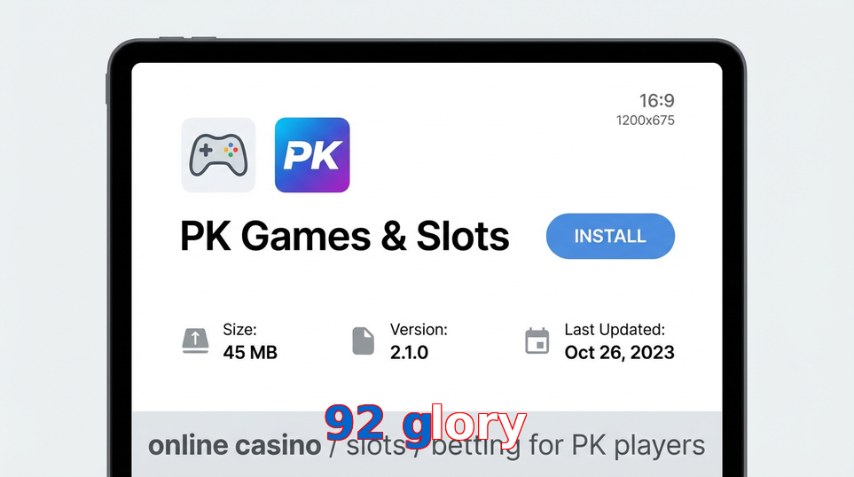 Game list for 92 Glory gameapk section
