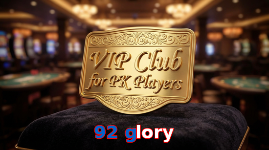 Main screen of 92 Glory vip page for PK players